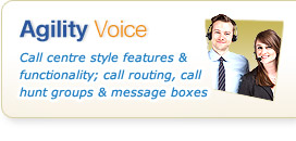 Agility Voice - no capital cost plans enabling low cost telephony services for Business.